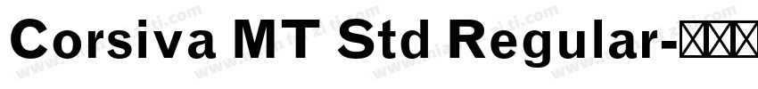 Corsiva MT Std Regular字体转换